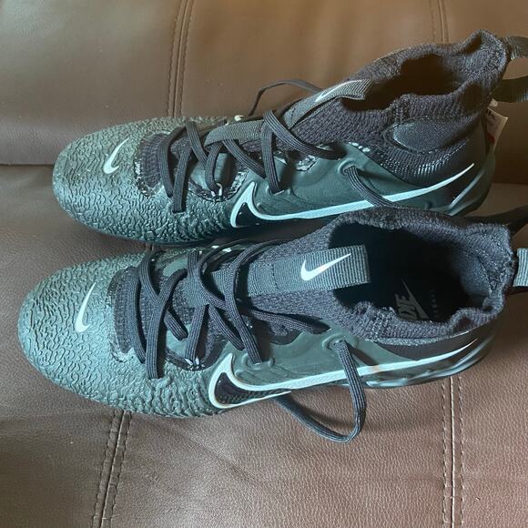 Nike Black Grey Nike Alpha Huarache NXT Metal Baseball Cleats, Sz 7.5 -- NWOB - Picture 11 of 12